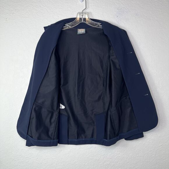 For Horses "Christian" boys show jacket light technical Navy Blue Size 16 - Picture 6 of 10